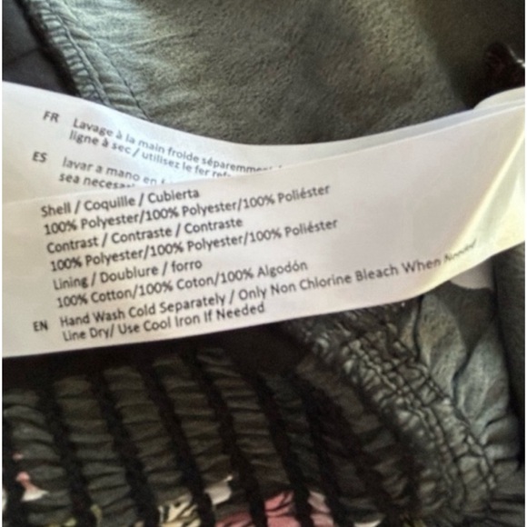 Band of Gypsies Floral Black Pink Mini Sundress Boho Size S - Picture 8 of 12